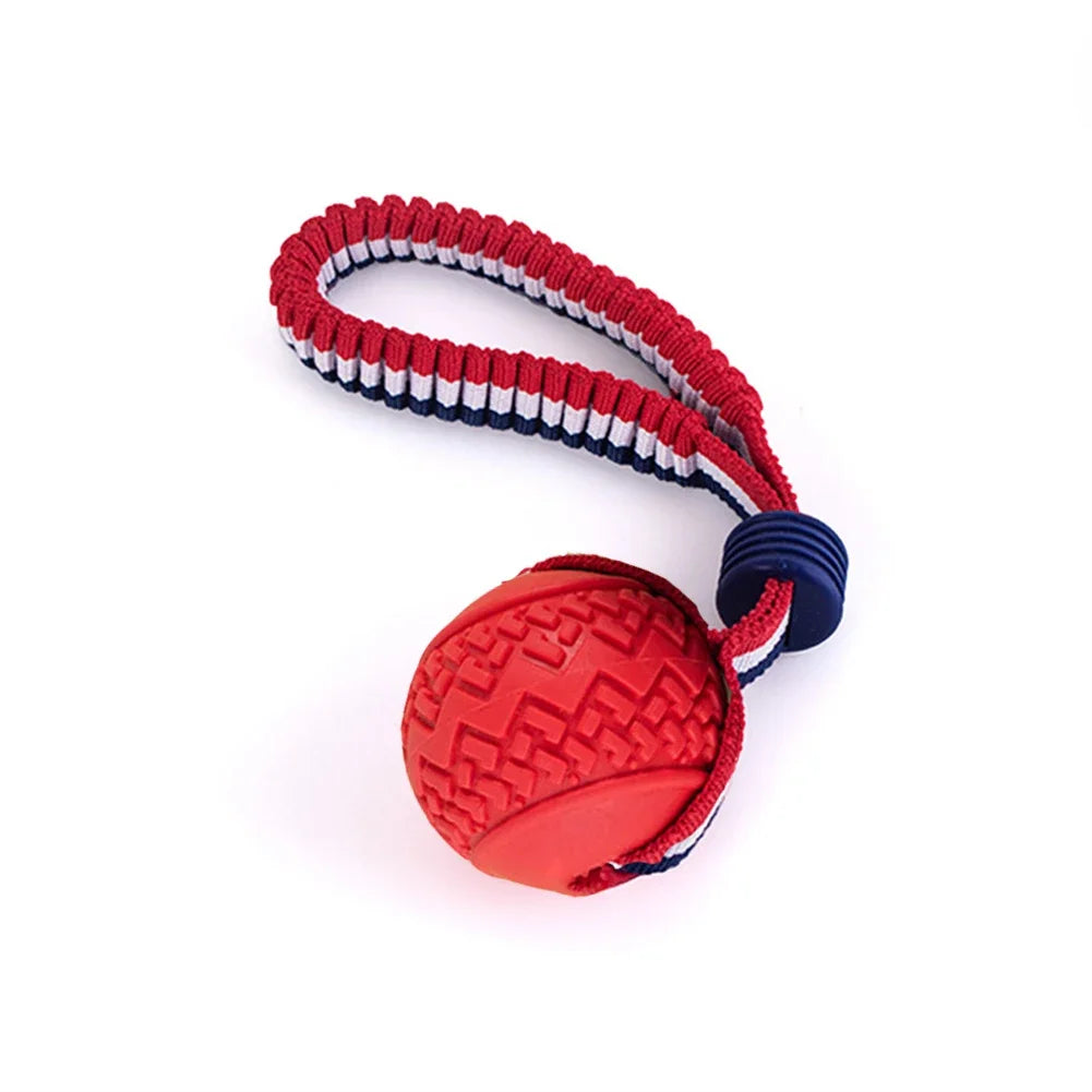Bite Resistant Dogs Chewing Toys Pet Interactive Training Rope Knot Balls Puppy Tooth Cleaning Molar Ball with String Dog Toy