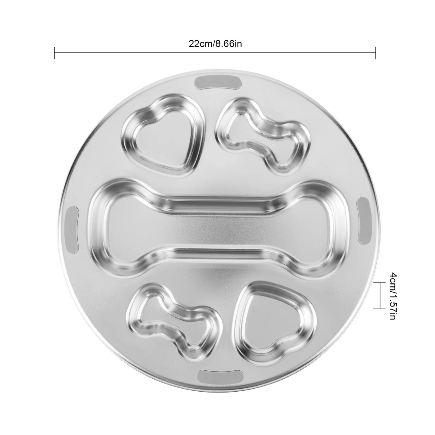 304 Stainless Steel Pet Dog Slow Feeder Bowl W/ Non-Slip Mat Dog Water Bowl Anti-Choking Pet Food Bowls for Small & Medium Dogs