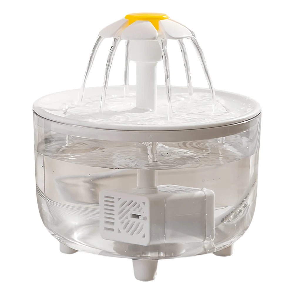 1200ml Pet Drinking Dispenser Drinker USB Cats Water Filter Auto Filter Transparent Cat Drinker Automatic Cat Drink Bowl Filter