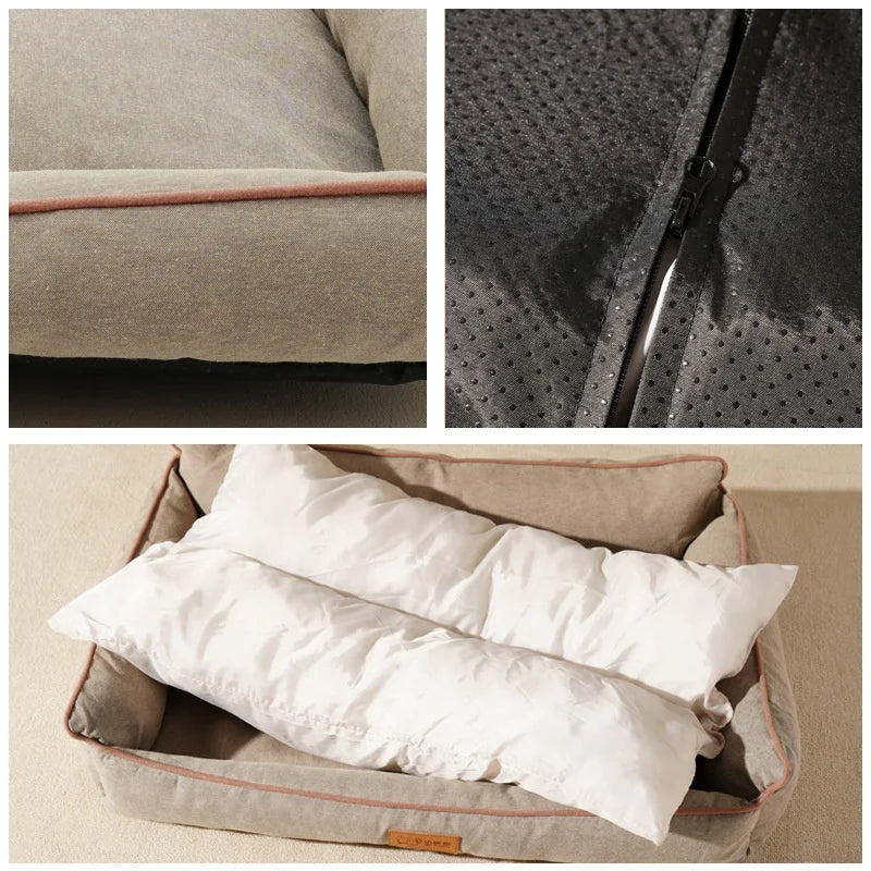 Wholesale Removable Waterproof Dog Bed Four Season Universal Large Space Pet Nest Non Slip Pet Mat Customized Home Pet Supplies