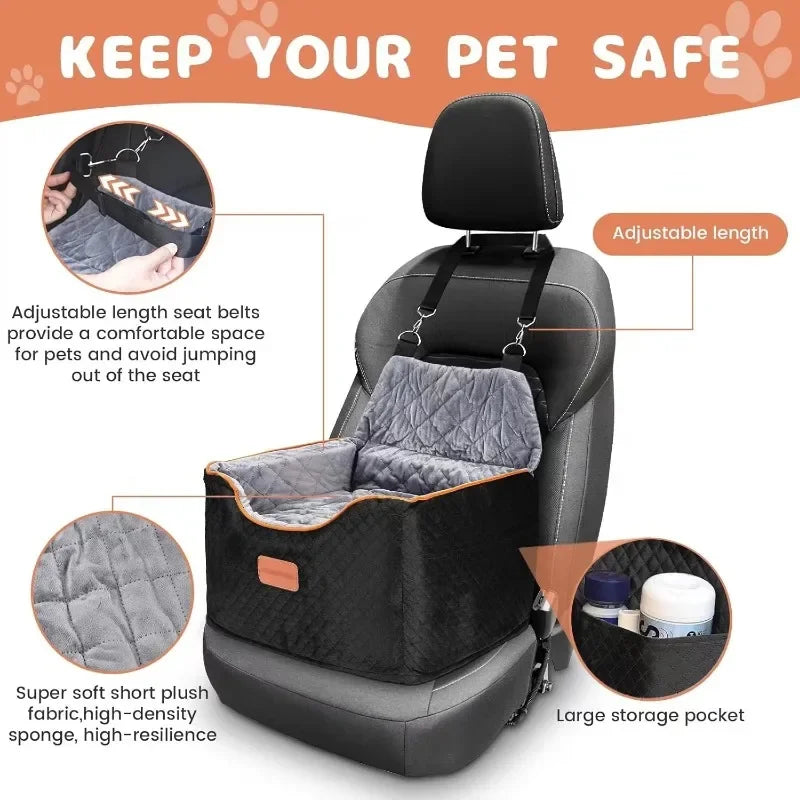 Tool Memory Foam Booster Dog Car Seat with Washable Removable Cover, Anti-Slip Sturdy Dog Booster Seats Guaranteed Authentic.
