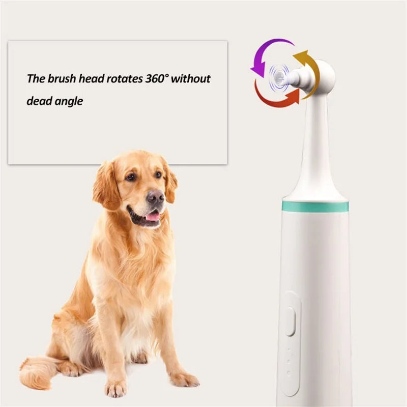 Dog Tartar Cleaner Rechargeable Pet Electric Toothbrush Professional Teeth Polisher Cat Grooming Tools Oral Hygiene Device