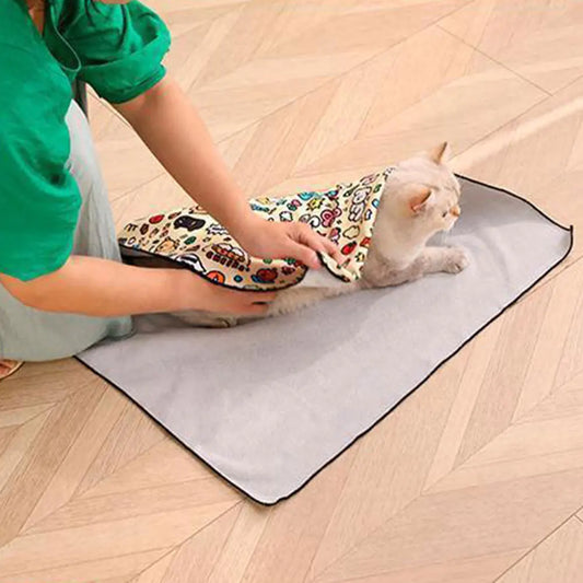 New Cat Restraint Wrap Anti-Scratch Cat Calming Wrap Folding Cosmetic Bag Magic Cloth Hundred Patch Cloth Cat Grooming Supplies