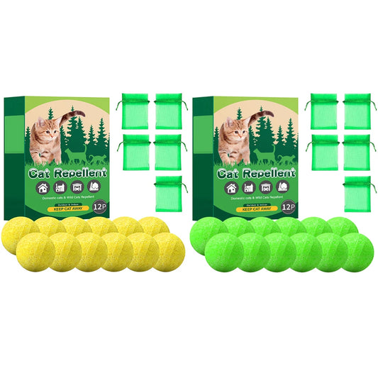 12Pcs Cat Repellent Natural Peppermint Oil Cat Deterrent To Keep Feral Cats Stray Dogs Out of Yard