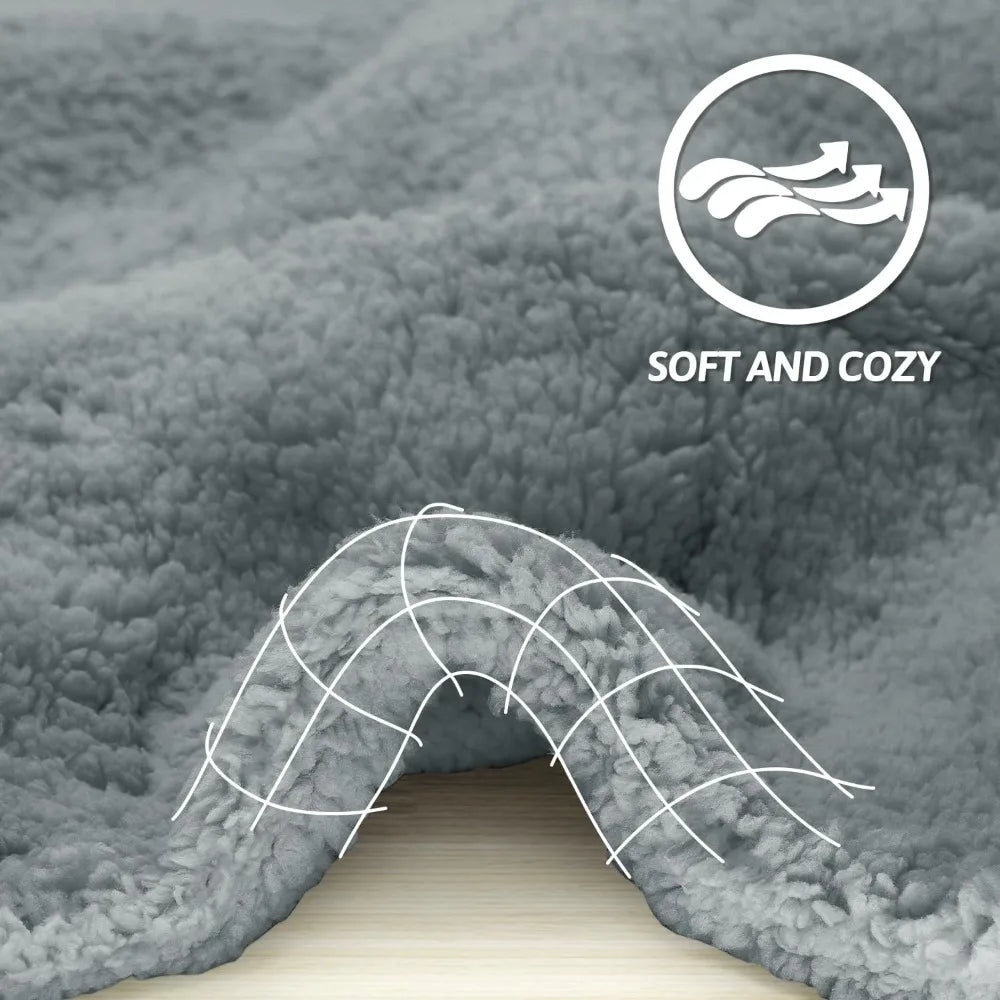 Dog Blanket Soft Dog Blankets for Small Dogs Puppy Essentials Washable Sherpa Fleece Cat Blanket 24x32 Inches for Bed Furniture