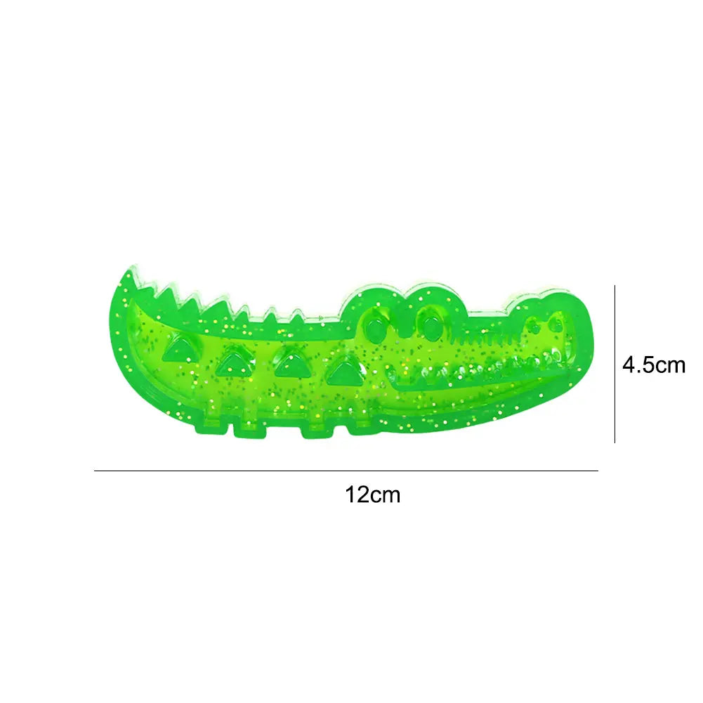 Slow-Feed Chew & Fetch Crocodile Dog Toy Alligator Treat Interactive Dispenser Interactive Dog Puzzle Toy for Dogs
