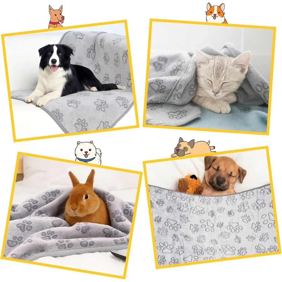 42 x 30 Premium Soft Washable Dog Blankets for Medium and Small Dogs Cozy Comfort Blanket for Puppies and Cats Ideal Indoor Pet